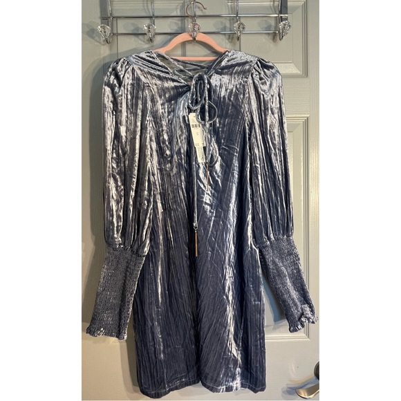 Anthropologie Velvet Slate Shift Mini Dress NWT Size 10 (Medium) - Picture 7 of 15